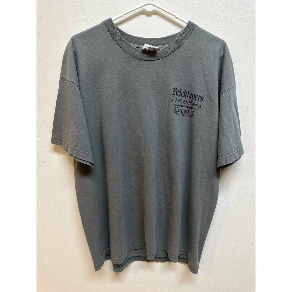 Vintage Men’s Bricklayers T-Shirt | Made In USA | Size XL